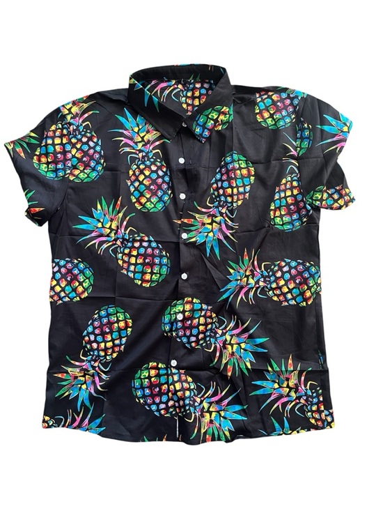 Other - Pineapple Hawaiian Button Shirt